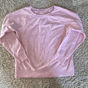 Small pink women’s crew neck sweatshirt